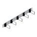 tML® - TP Patch Cord Managment 19" Panel 1U, 5 Bügel 75mm, stainless steel
